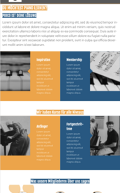 Die Webseite bietet Informationen über Klavierkurse für Anfänger und Fortgeschrittene in einem modernen Layout.