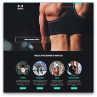 Website-Template für Sport und Fitnessstudios