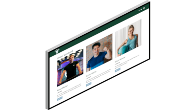 Website für Sportvereine – Cards mit responsive Design