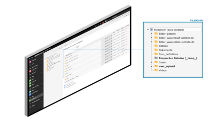 Ein Bildschirm zeigt eine TYPO3 Benutzeroberfläche zur Erstellung neuer Inhaltselemente mit verschiedenen Medienoptionen.