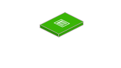 Ein grünes Buch mit einem weißen Lesezeichen, das auf einem schwarzen Hintergrund liegt, strahlt eine ruhige Atmosphäre aus.