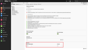 Sitemap-Einstellungen im TYPO3-Backend