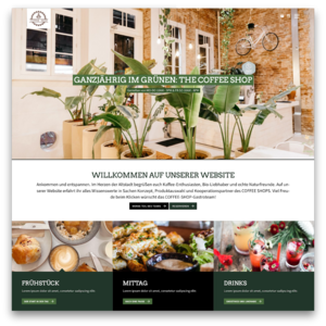 Website-Template für Restaurants, Café und andere Gastronomiebetriebe