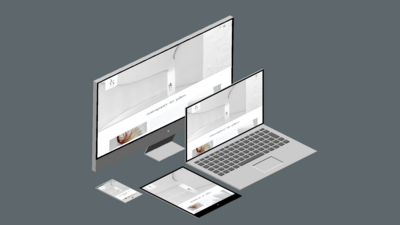 Künstler-Webiste responsiv Design