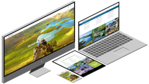 Darstellung der Website von Seabreeze.travel auf verschiedenen Endgeräten