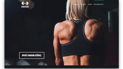 TYPO3-Template für Fitness und Sport