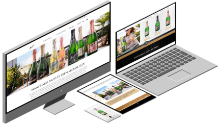 Website mumm und co wird auf verschiedenen Endgeräten angezeigt