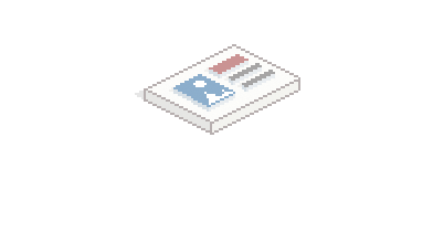 Eine stilisierte Karte mit einem blauen Icon und bunten Linien ist auf einem einfarbigen Hintergrund platziert, was sie hervorhebt.